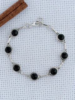 Pulseira Em Prata 925 Com Ônix (53/16U1680369) - comprar online