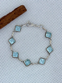 Pulseira Em Prata 925 Com Topázio Azul (53/27U1680369) - comprar online