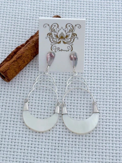 BRINCO EM PRATA 925 COM MADREPÉROLA (80/12B730169) - comprar online