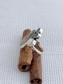 Anel Em Prata 925 Com Água marinha, Topázio Branco, Topázio Azul e Pérola Barroca (50/27A2250499) - loja online