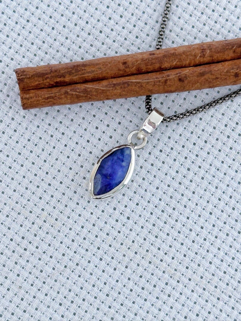 Pingente Em Prata 925 Com Safira (39/26P36089)