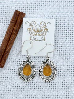 Brinco EM PRATA 925 COM ÂMBAR (70/33P1080239) na internet