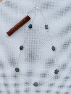 Colar EM PRATA 925 COM LABRADORITA (53/14C980219) - comprar online