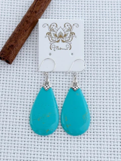 BRINCO EM PRATA 925 COM TURQUESA (80/28B41089) - comprar online