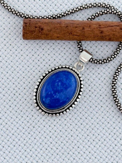 Pingente Em Prata 925 Com Lápis Lazúli (35/11P14200319)