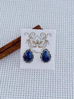 Brinco Em Prata 925 Com Lápis Lazúli (53/11B44099) - comprar online