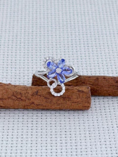 Anel em Prata 925 com Tanzanita e Zircônia (1/10A1090239) na internet