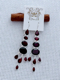 Brinco Em Prata 925 Com Granada (39/08B22640559) - comprar online