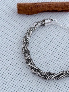 Pulseira Bali Pipoca trançada Em Prata 925 (53/10U1580349) na internet