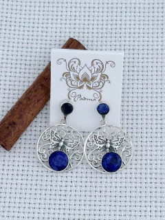 Brinco em prata 925 com safira (53/26B580129) na internet