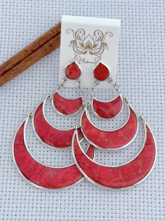 BRINCO Bali maxi EM PRATA 925 COM CORAL (39/29B1960489) - comprar online