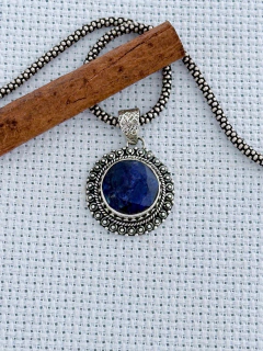 Pingente Em Prata 925 Com Safira (39/26P860219) - comprar online