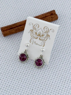 Brinco Em Prata 925 Com Granada (1/08B470109)