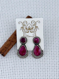 Brinco em prata 925 com rubi (53/25B890199) na internet