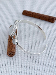 Bracelete Em Prata 925 Com Pedra da Lua (35/17U2740609) - loja online