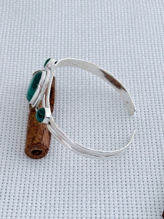 Bracelete Em Prata 925 Com Malaquita (35/13U2970659) - loja online