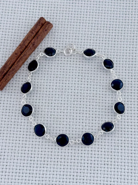 Pulseira Em Prata 925 Com Safira (35/26U12100269) - comprar online