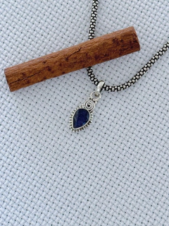 Pingente Em Prata 925 Com Safira (1/26P26059)