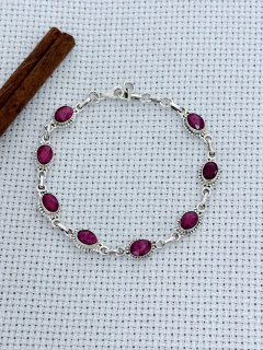 Pulseira Em Prata 925 Com Rubi (70/25U1010229) na internet