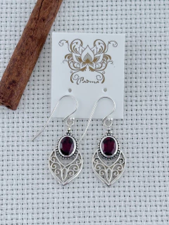 Brinco Em Prata 925 Com Granada (1/08B1450319) na internet