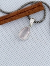 PINGENTE EM PRATA 925 COM QUARTZO ROSA (39/21P970219)