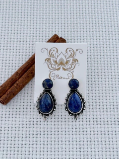 Brinco Em Prata 925 Com Lápis Lazúli (90/11B1060239) - comprar online