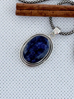 Pingente Em Prata 925 Com Safira (35/26P1570349)