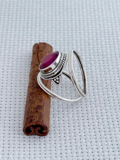 Anel Em Prata 925 Com Rubi (35/25A940209) - loja online