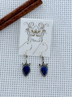 Brinco Em Prata 925 Com Lápis Lazúli (39/11B420109) - comprar online