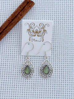 Brinco Em Prata 925 Com Labradorita (35/09B450109) - comprar online