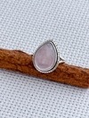 ANEL EM PRATA 925 COM QUARTZO ROSA (35/21A890199) - comprar online