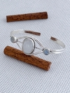 Bracelete Em Prata 925 Com Pedra da Lua (35/17U2740609) - comprar online