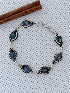 Pulseira Em Prata 925 Com Topázio Místico (35/45U1730389)