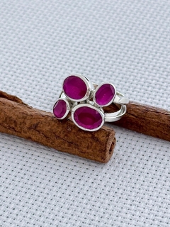 Anel Em Prata 925 Com Rubi (90/25A2150479)