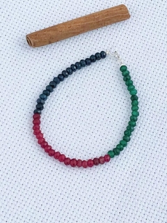 Pulseira Mix De Pedras Com Detalhes Em Prata 925 (50/40U280179)