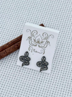 Brinco cobrinha Em Prata 925 Com Marcassita (50/14B27059) - comprar online