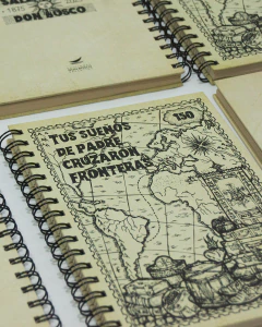 Cuaderno "TUS SUEÑOS DE PADRE CRUZARON FRONTERA" - comprar online