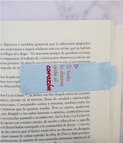 Señalador magnético "Si todo lo damos arde el corazón"