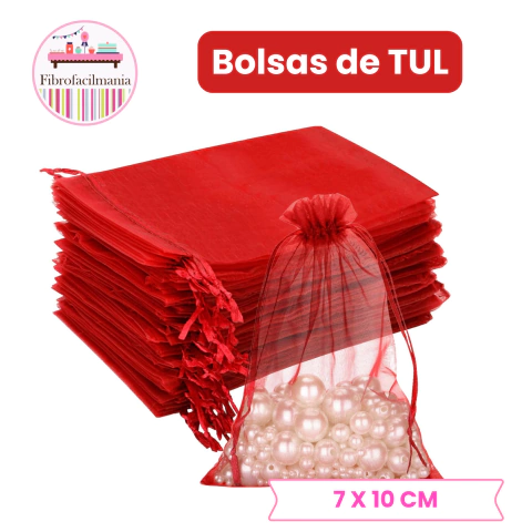 Bolsa De Tul 7 x 10cm x 25 unidades - comprar online