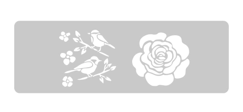 Stencil Grande mod. Pajaritos 13,5 x 30cm- C 62