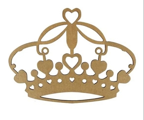 Aplique Corona Con Corazones 20 cm x 15 cm