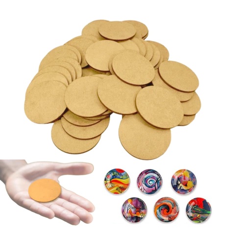 circulo de fibrofacil 3 Cm Ø diametro en 3mm de espesor - comprar online