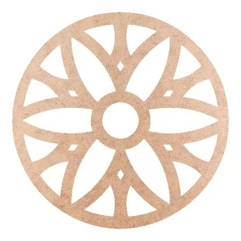 Mandala Flor En Fibrofacil