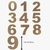 Set De Numeros Del 0 Al 9 Arial Black Fibrofacil 5cm