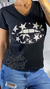 Remera algodón peinado premium, boca lentejuelas en internet