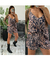 Conjunto print, short + blusa