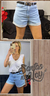 Short jeans , dobladillo, excelente calce