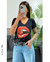 Remera en algodón peinado premium, estampa serigrafica boca cereza +colores xtalle - comprar online