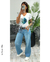 Remera en algodón peinado premium, estampa serigrafica flower +colores xtalle - tienda online