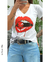 Remera en algodón peinado premium, estampa serigrafica boca cereza +colores xtalle en internet